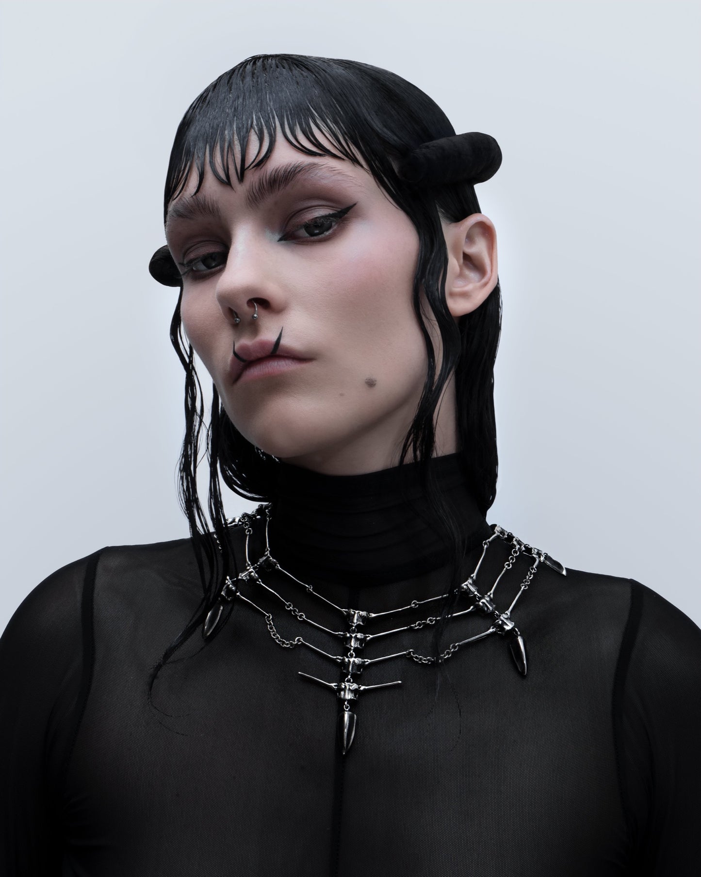 Centipede Web Necklace