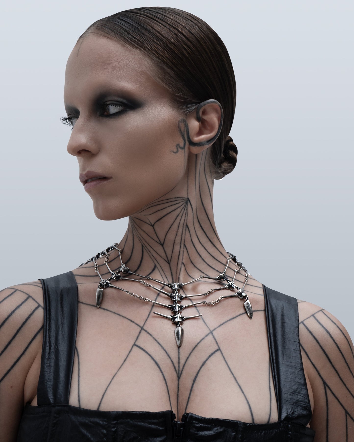 Centipede Web Necklace