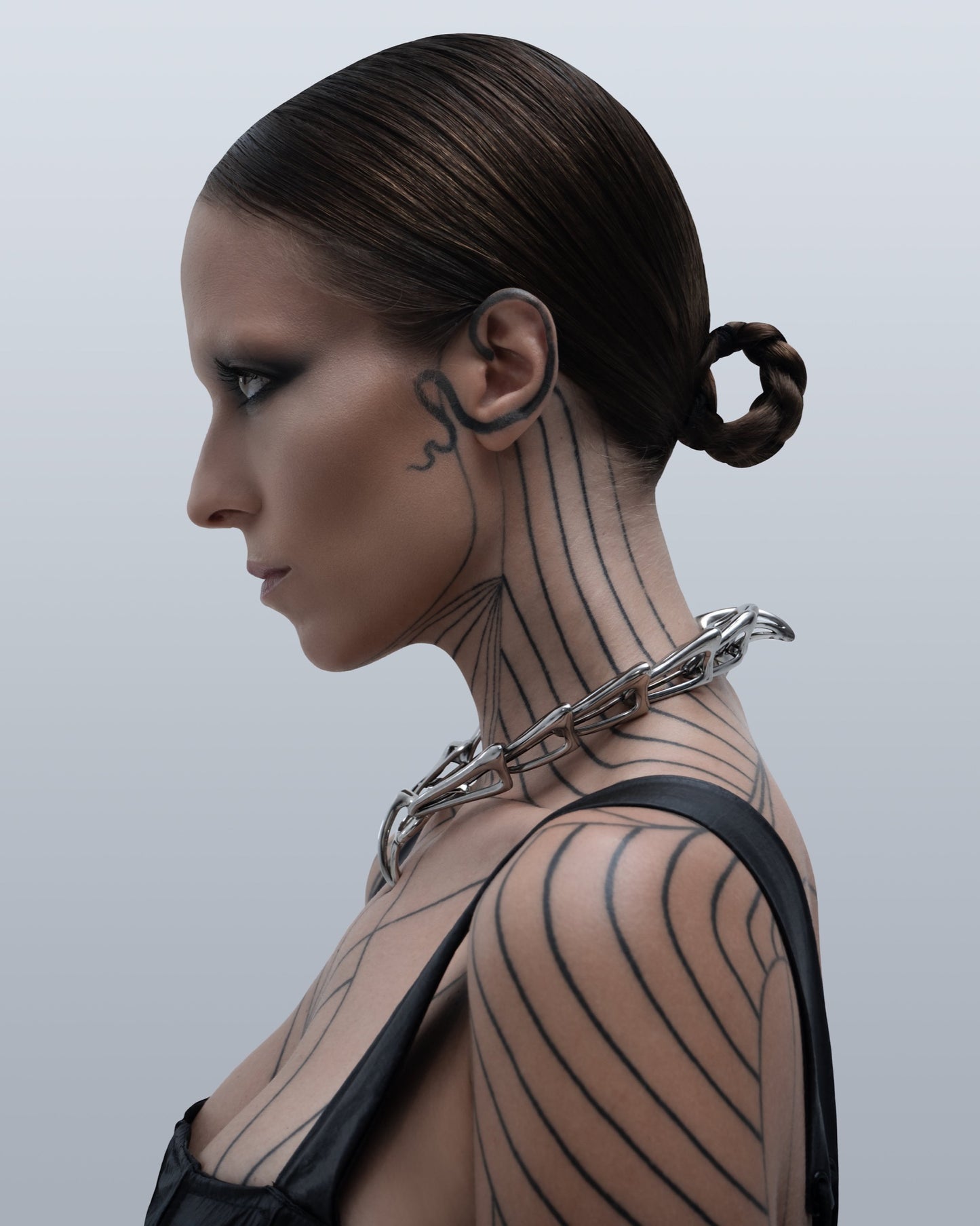 Futuristic Amphibian Crown/Choker