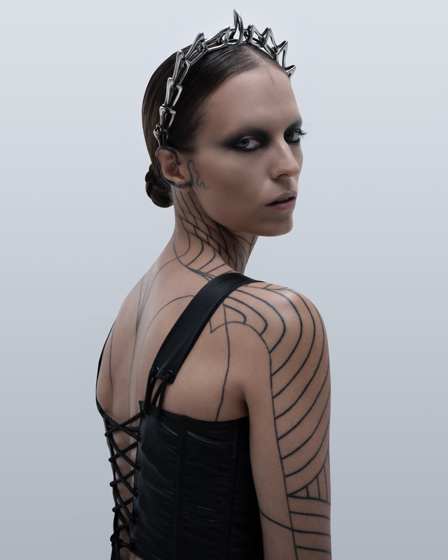 Futuristic Amphibian Crown/Choker