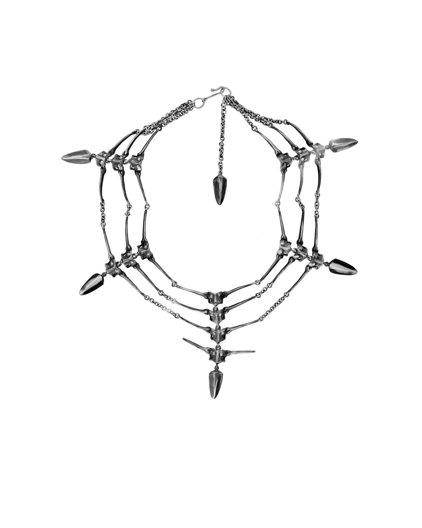 Centipede Web Necklace